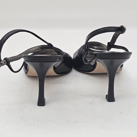 Amalfi by Rangoni Strappy Heels | Black Leather | Made in Italy | Size 5.5 - Picture 5 of 8